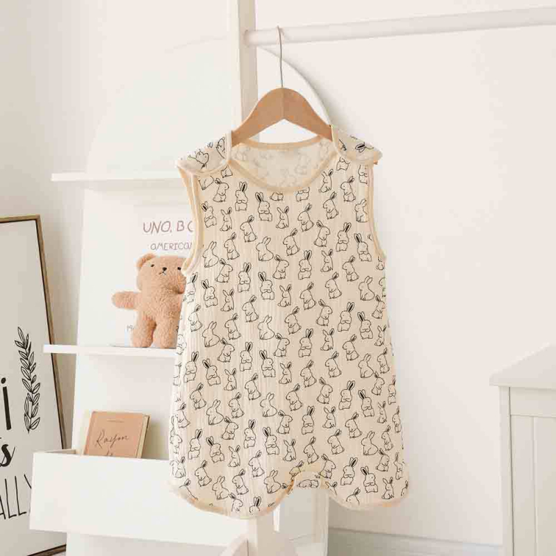 Miego maišelis su vestu kūdikiams ir vaikams, 95%+ medvilnės audinys, medvilnės užpildas, vasara, animacinis raštas