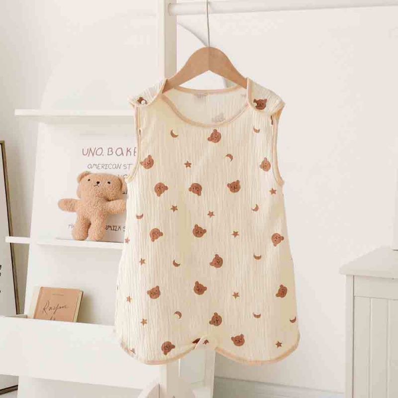 Miego maišelis su vestu kūdikiams ir vaikams, 95%+ medvilnės audinys, medvilnės užpildas, vasara, animacinis raštas