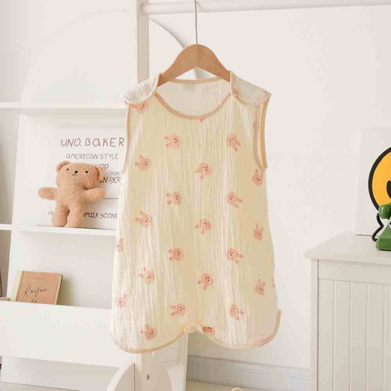 Miego maišelis su vestu kūdikiams ir vaikams, 95%+ medvilnės audinys, medvilnės užpildas, vasara, animacinis raštas