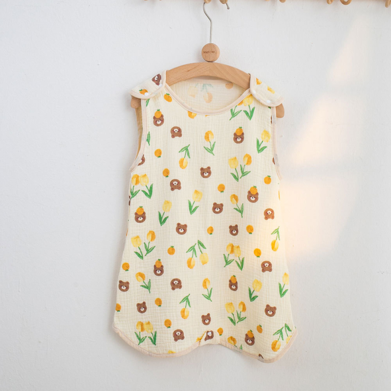 Miego maišelis su vestu kūdikiams ir vaikams, 95%+ medvilnės audinys, medvilnės užpildas, vasara, animacinis raštas