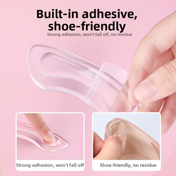 4D prozirni ulošak za petu – zaštita od habanja, pogodan za tenisice, kožne cipele, čizme, sandale, svakodnevne i radne cipele, za sve sezone