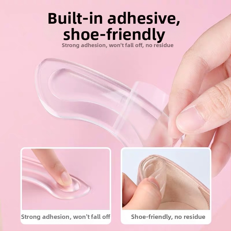 4D caurspīdīgs papēža uzlīme – pretnodiluma aizsardzība, piemērots sporta apaviem, ādas apaviem, zābakiem, sandaļiem, ikdienas un darba apaviem, visu sezonu