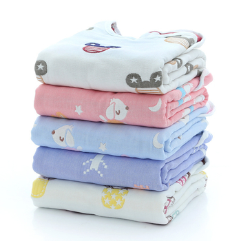 Zīdaiņu guļammaiss ar sešiem kokvilnas gazes slāņiem un pretsitienu vestu – 100% kokvilna, viegls