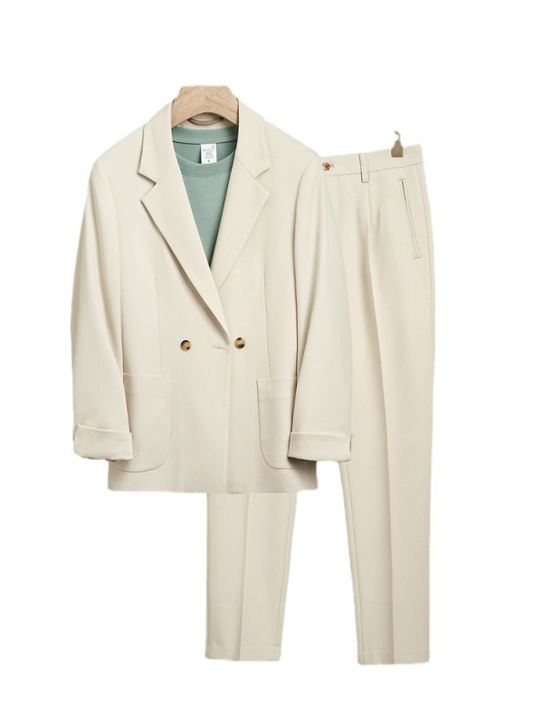 Meeste jaapani stiilis igapäevane bleiser, slim fit, ühe nupuga, puuvillase ja keemiliste kiudude segu