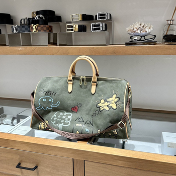 Unisex auduma ceļojumu un treniņu soma ar ģeometrisku rakstu, mitro-sausa atdalīšanu, elpojoša, ūdensnecaurlaidīga