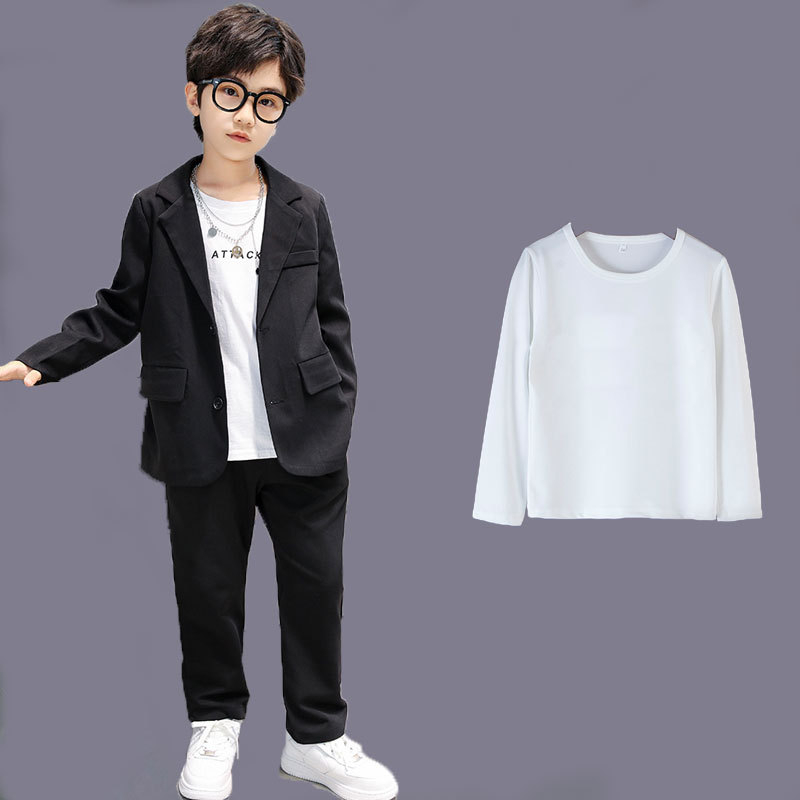 Αγόριών Κορεατικού στυλ κοστουμιού, σετ δύο τεμαχίων, μακρύ μανίκι, χωρίς κουκούλα, πολυεστερική ανάμειξη