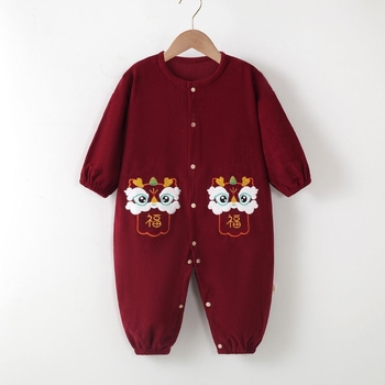 Baba uniszex egyrészes kúszó overál kültéri játékhoz, 100% poliészter, nem vízálló, 1–3 éveseknek