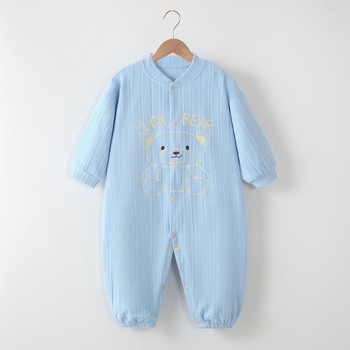 Baba uniszex egyrészes kúszó overál kültéri játékhoz, 100% poliészter, nem vízálló, 1–3 éveseknek