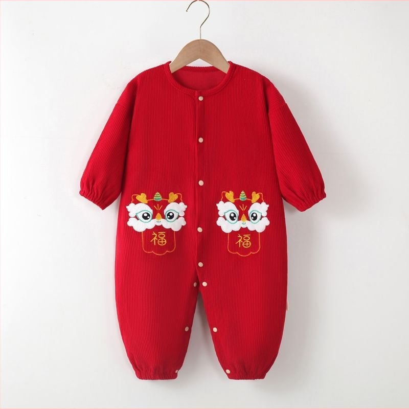 Baba uniszex egyrészes kúszó overál kültéri játékhoz, 100% poliészter, nem vízálló, 1–3 éveseknek