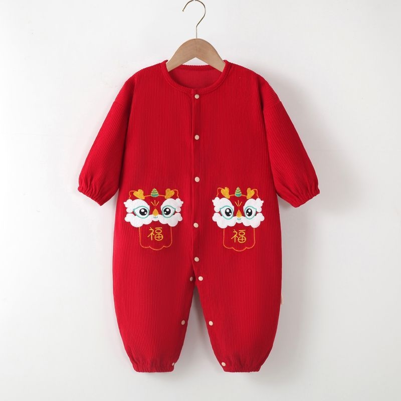 Baba uniszex egyrészes kúszó overál kültéri játékhoz, 100% poliészter, nem vízálló, 1–3 éveseknek