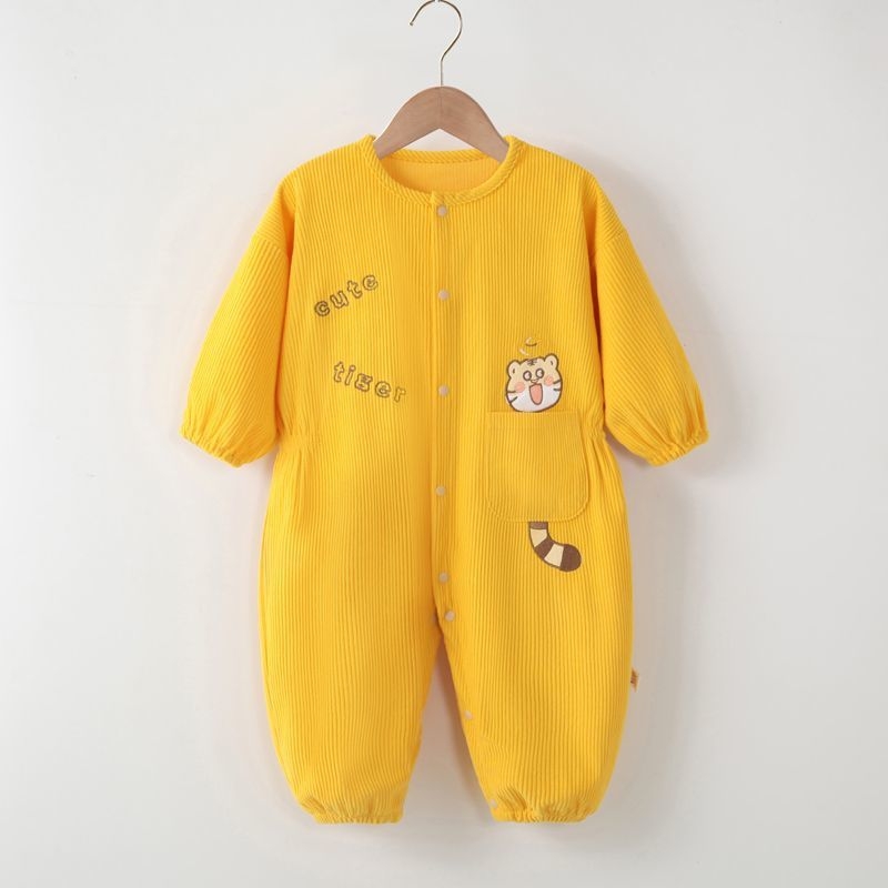 Baba uniszex egyrészes kúszó overál kültéri játékhoz, 100% poliészter, nem vízálló, 1–3 éveseknek