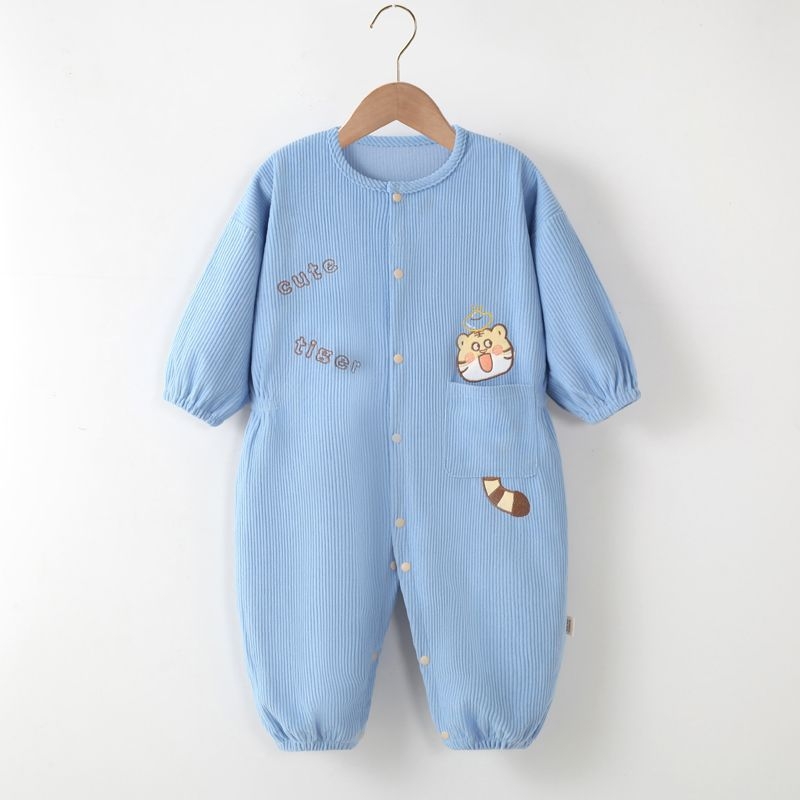 Baba uniszex egyrészes kúszó overál kültéri játékhoz, 100% poliészter, nem vízálló, 1–3 éveseknek