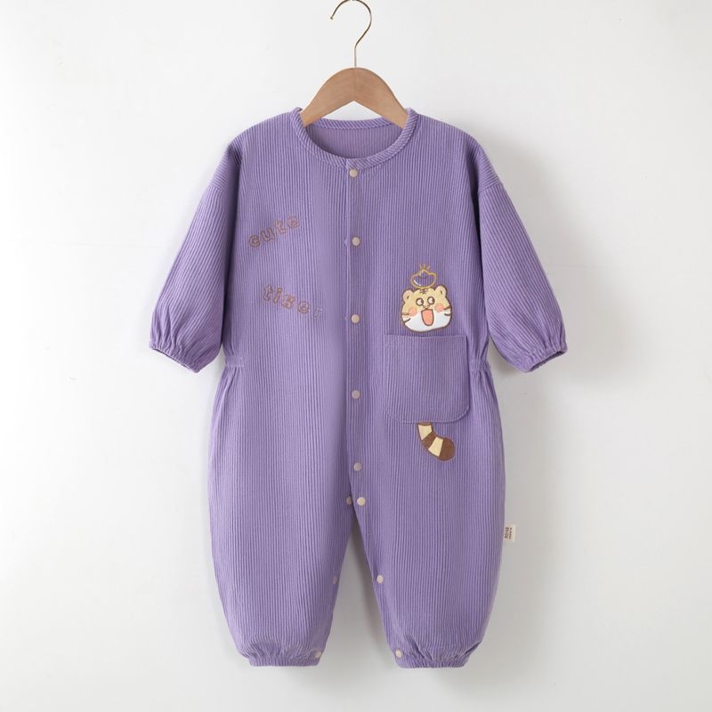 Baba uniszex egyrészes kúszó overál kültéri játékhoz, 100% poliészter, nem vízálló, 1–3 éveseknek