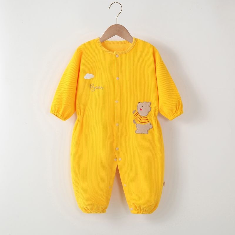 Baba uniszex egyrészes kúszó overál kültéri játékhoz, 100% poliészter, nem vízálló, 1–3 éveseknek