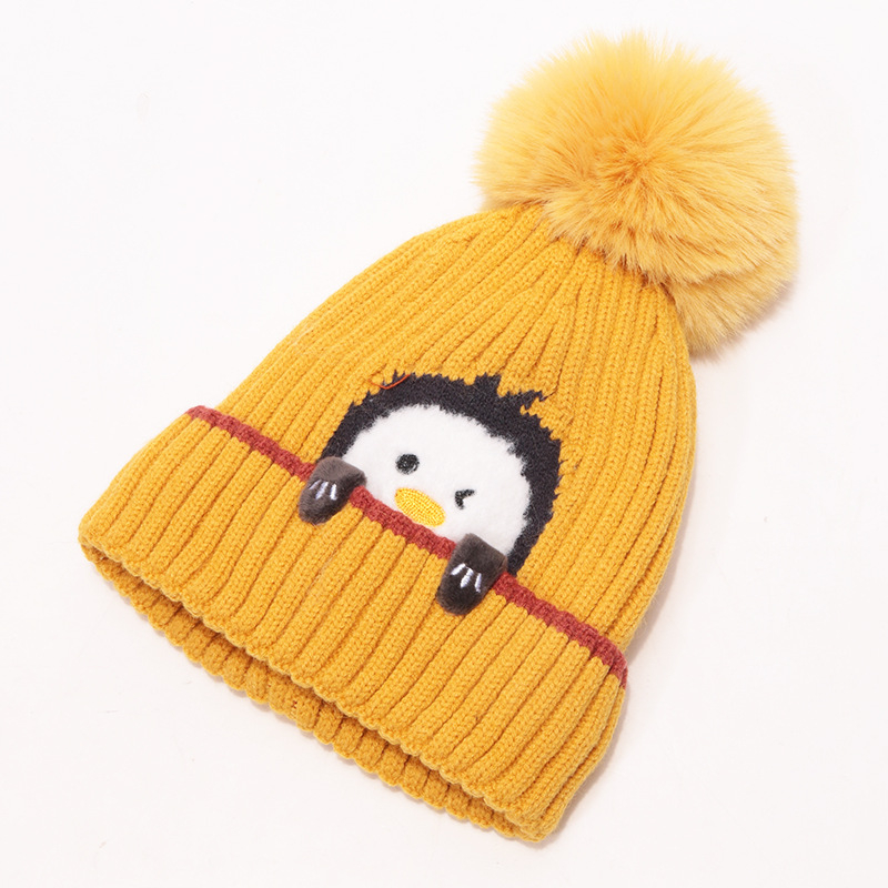 Vaikų megztų kepurių ir šalikų komplektas (medvilnė; dryžių raštas; dviejų dalių komplektas; vaikams; žiemai)