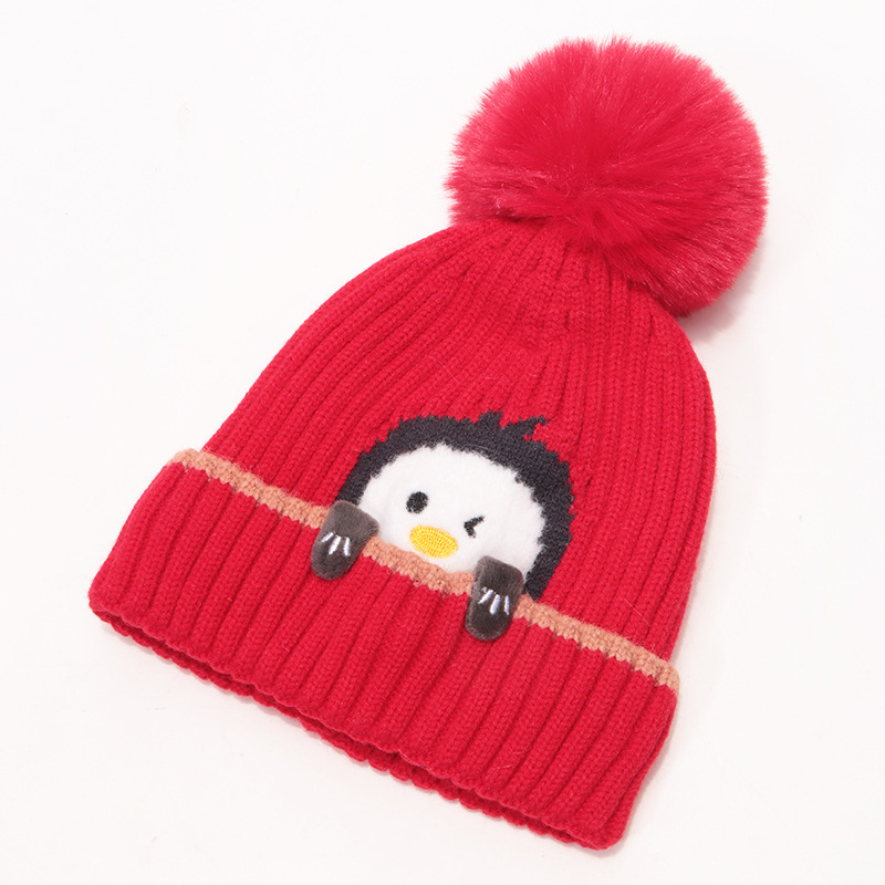 Vaikų megztų kepurių ir šalikų komplektas (medvilnė; dryžių raštas; dviejų dalių komplektas; vaikams; žiemai)