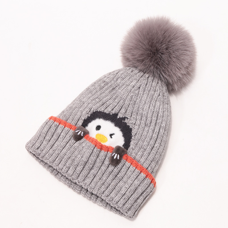 Vaikų megztų kepurių ir šalikų komplektas (medvilnė; dryžių raštas; dviejų dalių komplektas; vaikams; žiemai)