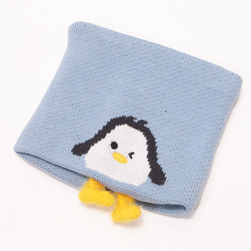 Vaikų megztų kepurių ir šalikų komplektas (medvilnė; dryžių raštas; dviejų dalių komplektas; vaikams; žiemai)