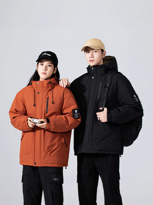 Pánska kapucňová hrubá polyestrová bunda so zapínaním na zips, 100% polyester, jeseň 2025, každodenný mladistvý štýl