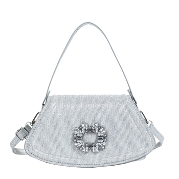 Elegantna crossbody torbica za večer – jednostavan i univerzalan dizajn (Materijal: Grette; Oblik: sektor; Način otvaranja: poklopac; Unutarnja struktura: ID torba; Sezona: Proljeće 2025)
