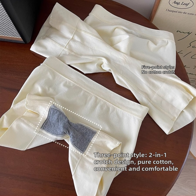 Moterų saugos kelnaitės su aukštu juosmeniu, be siūlių, anti-ekspozicija, nailonas, vienoje dalyje leggings ir šortai