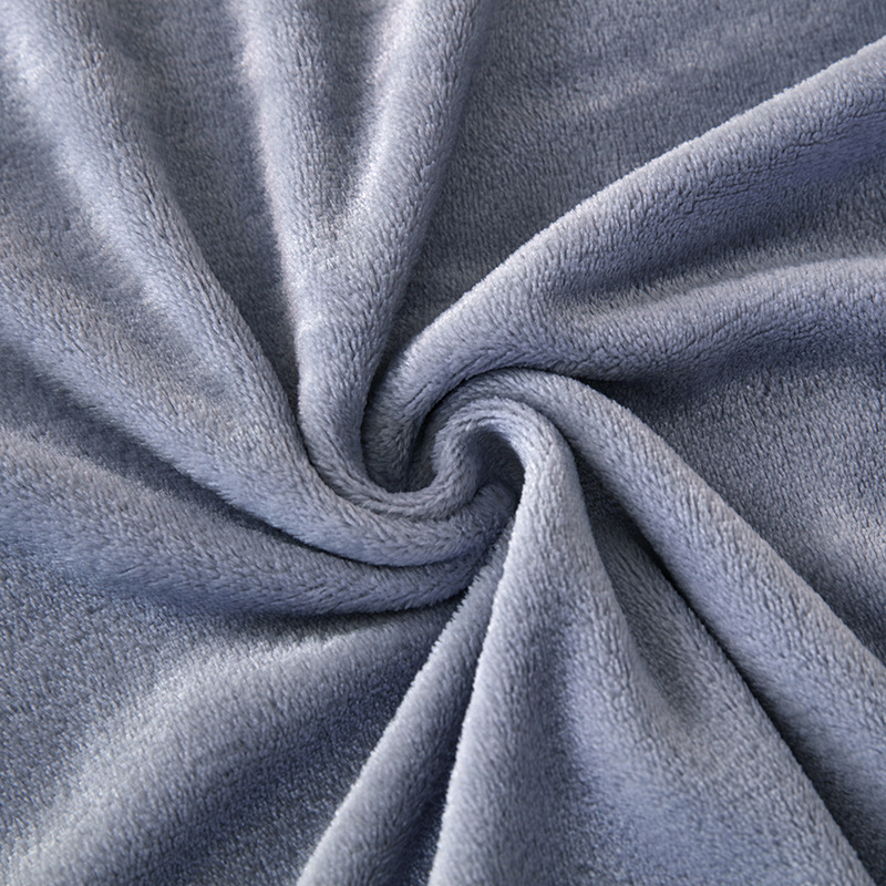 Žieminis vientisos spalvos flanelės pledas, poliesteris, vientisas raštas, lengvas prabangus stilius