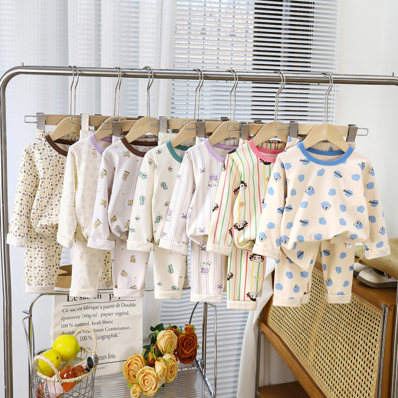 Set copii Leca pentru toamnă-iarnă-primăvară, bumbac 95%, absorbție umezeală, pentru vârsta 3-8 ani