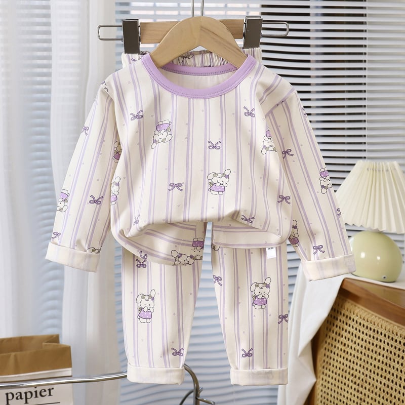 Set copii Leca pentru toamnă-iarnă-primăvară, bumbac 95%, absorbție umezeală, pentru vârsta 3-8 ani