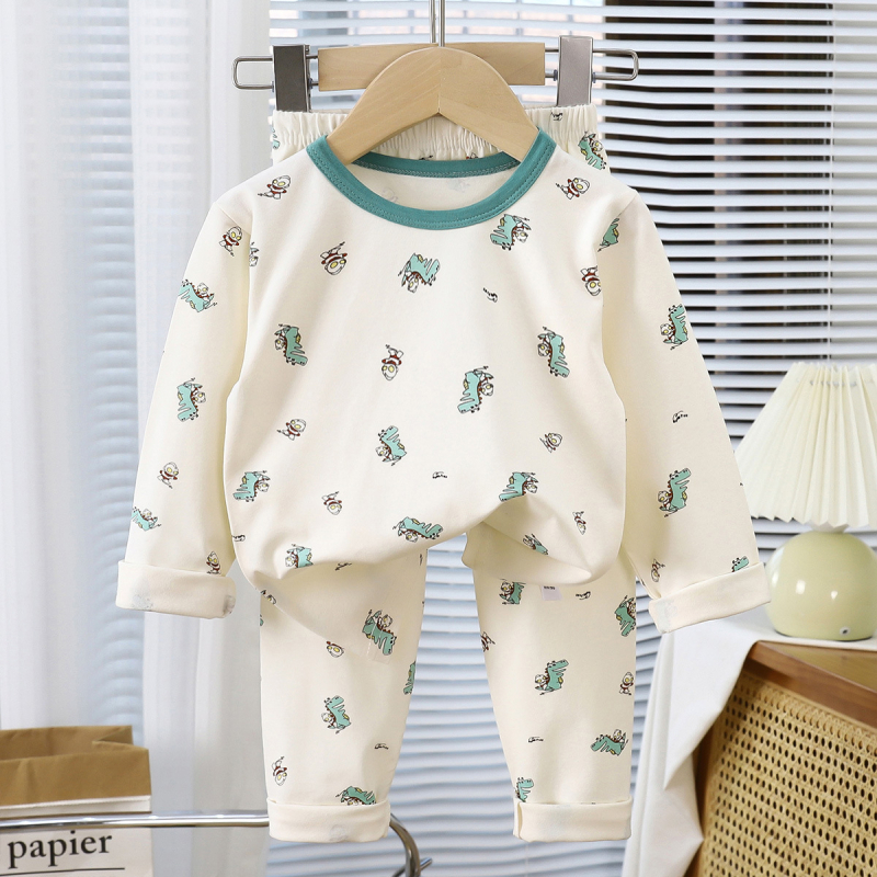 Set copii Leca pentru toamnă-iarnă-primăvară, bumbac 95%, absorbție umezeală, pentru vârsta 3-8 ani