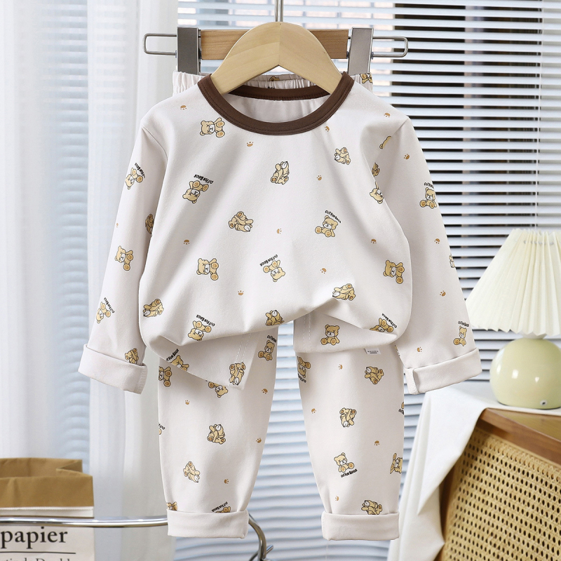 Set copii Leca pentru toamnă-iarnă-primăvară, bumbac 95%, absorbție umezeală, pentru vârsta 3-8 ani