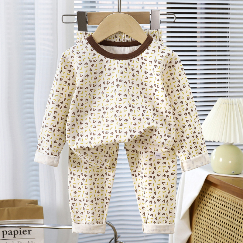 Set copii Leca pentru toamnă-iarnă-primăvară, bumbac 95%, absorbție umezeală, pentru vârsta 3-8 ani