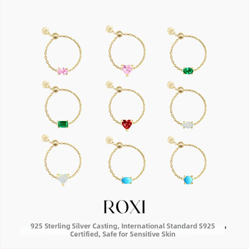 Romad S925 sidabras atviras reguliuojamas žiedas su cirkono įdėklu – geometrinis dizainas, unisex