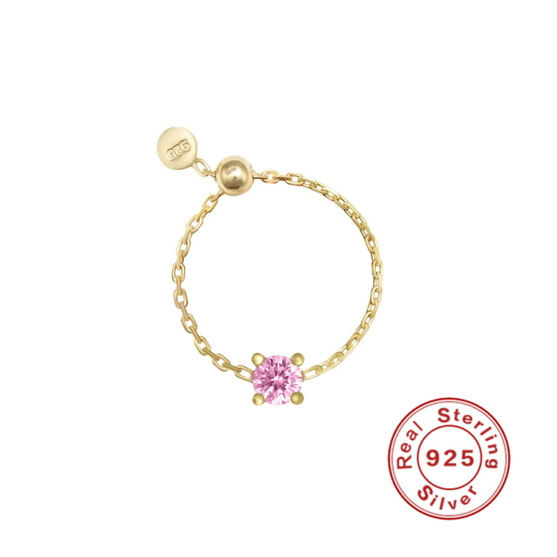 Romad S925 sidabras atviras reguliuojamas žiedas su cirkono įdėklu – geometrinis dizainas, unisex