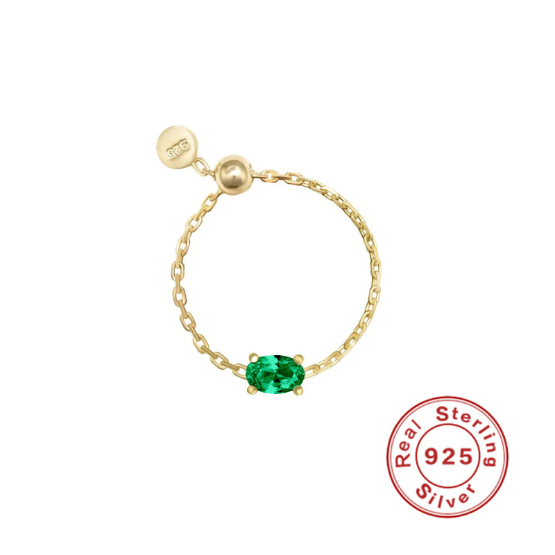 Romad S925 sidabras atviras reguliuojamas žiedas su cirkono įdėklu – geometrinis dizainas, unisex