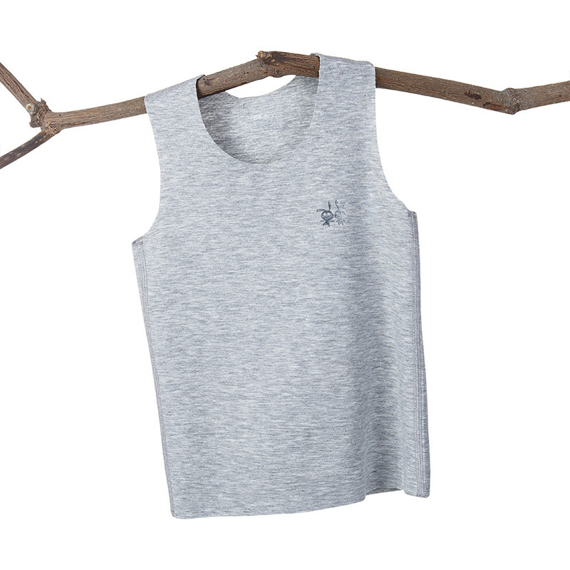 Vaikų unisex trumpomis rankovėmis marškinėliai, Modal–medvilnės mišinys, apvali kaklo linija, švelnus liesti, vasara, 3-8 metų vaikams