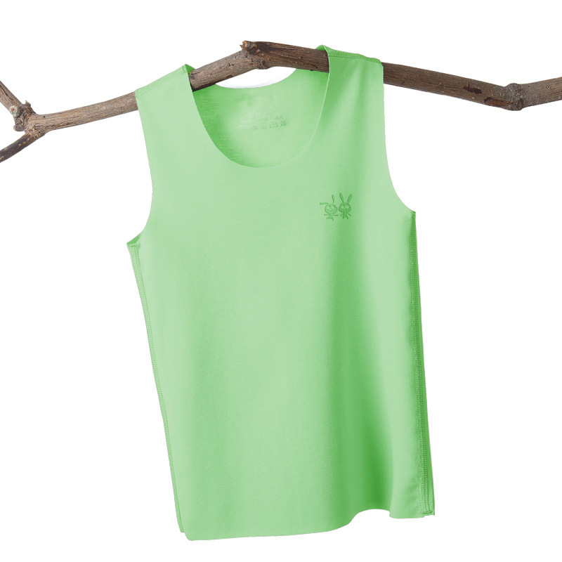 Vaikų unisex trumpomis rankovėmis marškinėliai, Modal–medvilnės mišinys, apvali kaklo linija, švelnus liesti, vasara, 3-8 metų vaikams