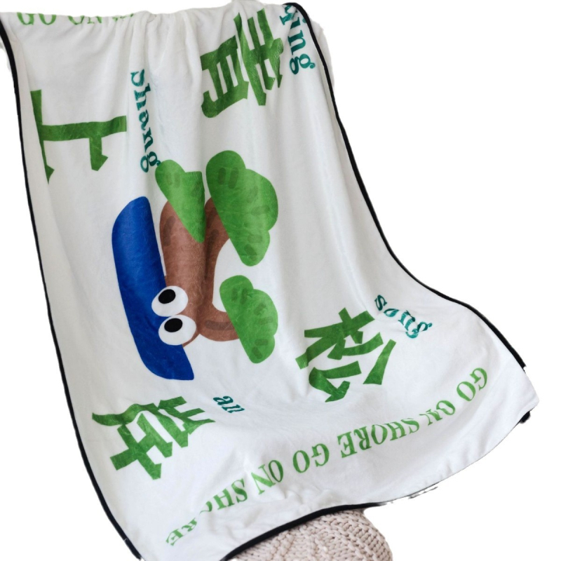 Flanelės pledas, poliesterio pluoštas, 300–499 g, animacinio stiliaus, tinka visoms metų laikams