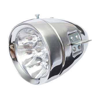 7-LED ретро велосипеден преден фар, тегло 233 г