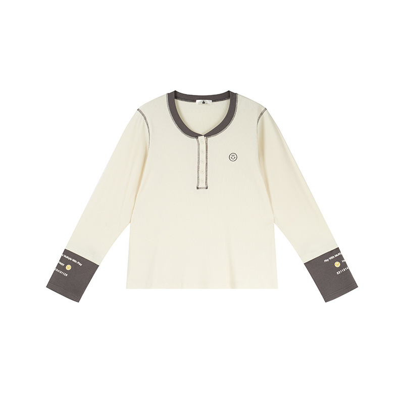 Női kapucnis patchwork felső, hosszú ujjú, közepes vastagságú pamut-viszkóz keverék