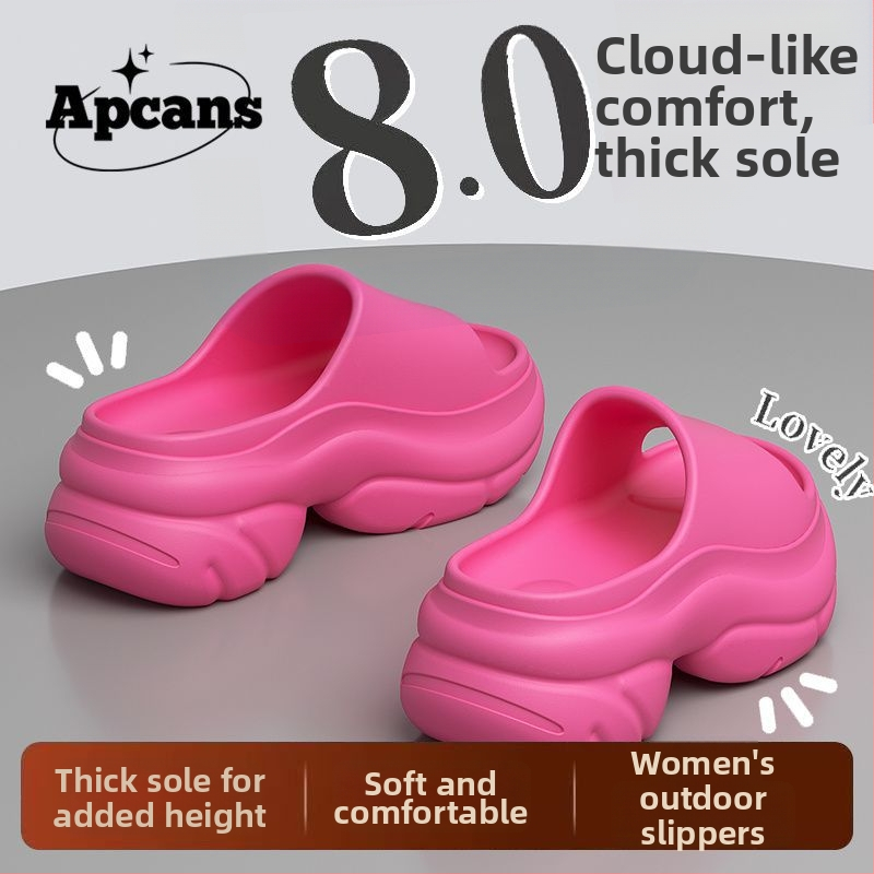 Naiste EVA materjalist paksud tallad sandaalid, ümmarguse varbaga, suvi 2025