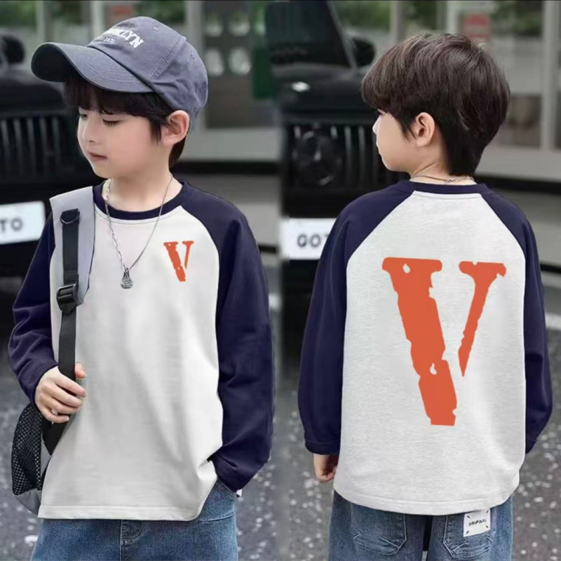 Berniukų marškinėliai su ilgomis rankovėmis iš 100% medvilnės, raglan spalvų blokai, apvalus kaklas, animacinis raštas, drėgmės valdymas, amžius 3–14 m