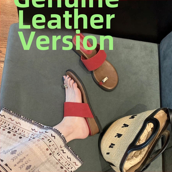 Puhkuslikud slip-on sandaalid varbalõngaga, 4 cm kõrgune tõstmine, pealne ja siserõhk kiudmaterjalist, kummist tald, ümmargune varvas