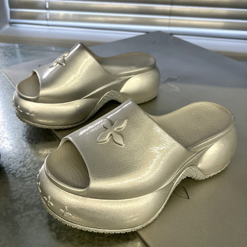 Naiste sandaalid ristiliste rihmadega ja paksu platvormiga, EVA ülemine ja EVA talla, ümmargune varvas