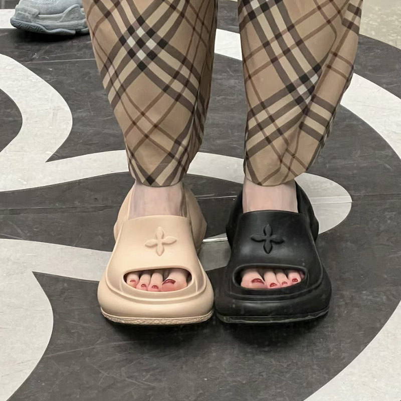 Naiste sandaalid ristiliste rihmadega ja paksu platvormiga, EVA ülemine ja EVA talla, ümmargune varvas