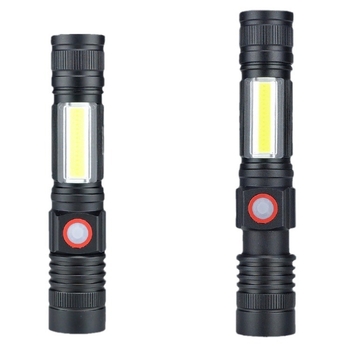 Φακό COB LED εξωτερικού χώρου, USB φόρτιση, 30W, 2200mAh, σώμα από αλουμινένιο κράμα, εμβέλεια άνω των 500 m