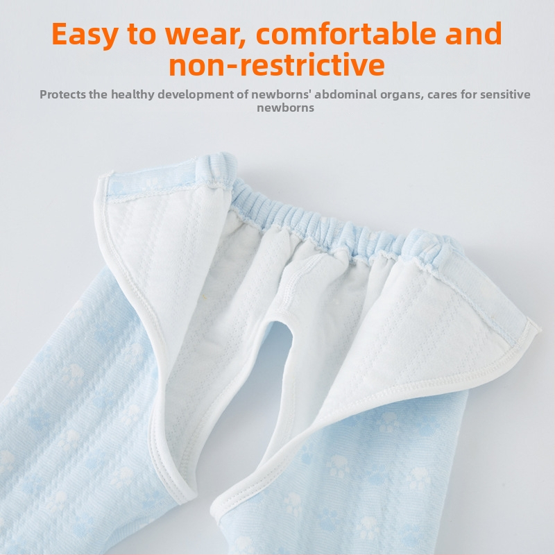 Dvojdielny set spodného prádla v štýle kimono pre novorodencov a batoľatá – jeseň/zima, 100% bavlna