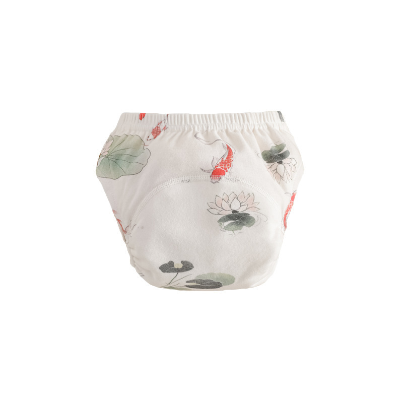 Plaunamos tualeto treniravimo kelnaitės kūdikiams ir mažiems vaikams, marles audinys, A tipo pilvo apsauga, prekinis ženklas Anji Duck, 2024 metų vasara