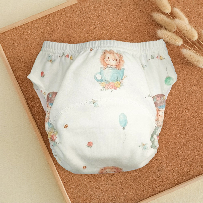 Plaunamos tualeto treniravimo kelnaitės kūdikiams ir mažiems vaikams, marles audinys, A tipo pilvo apsauga, prekinis ženklas Anji Duck, 2024 metų vasara