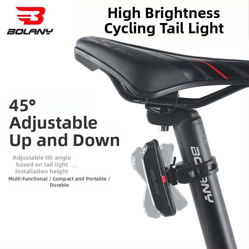 Bolany USB зареждаща се велосипедна задна светлина за нощно каране — за пътни и планински велосипеди