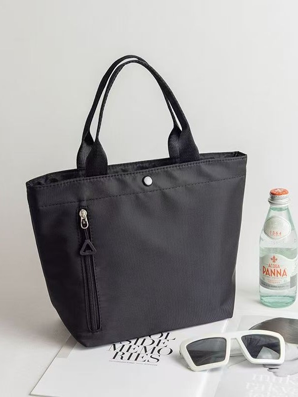 Oxford drobės rankinė miesto minimalistiniam stiliui, horizontalaus kvadrato formos rankinė, užtrauktukas atidarymas, vidinis užtrauktas kišnelė, dvigubi pečių dirželiai